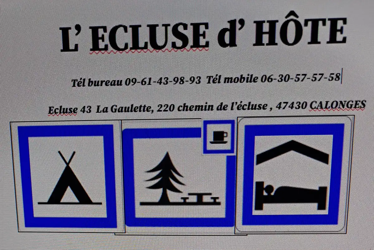 ECLUSE d'HÔTE