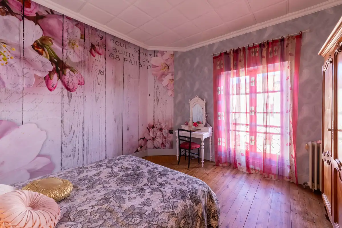 Chambre rose "rose garden"