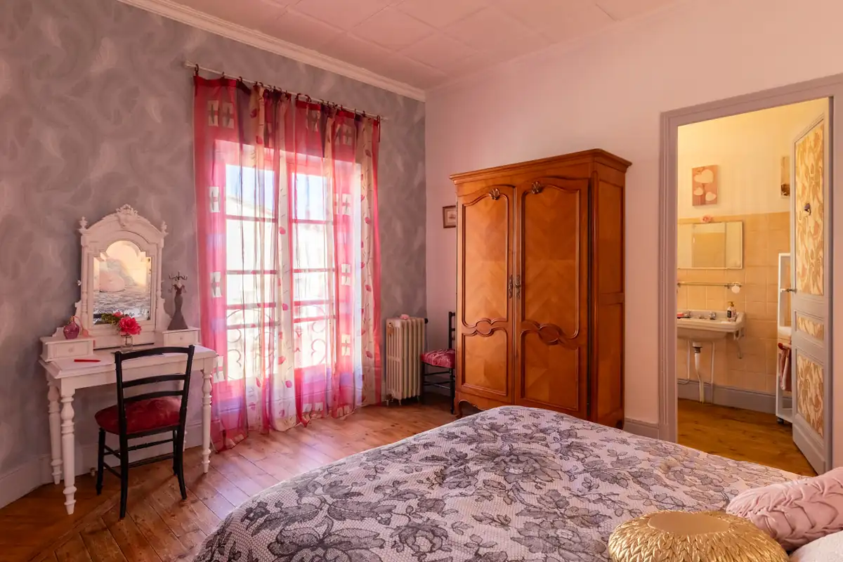 Chambre rose "rose garden"