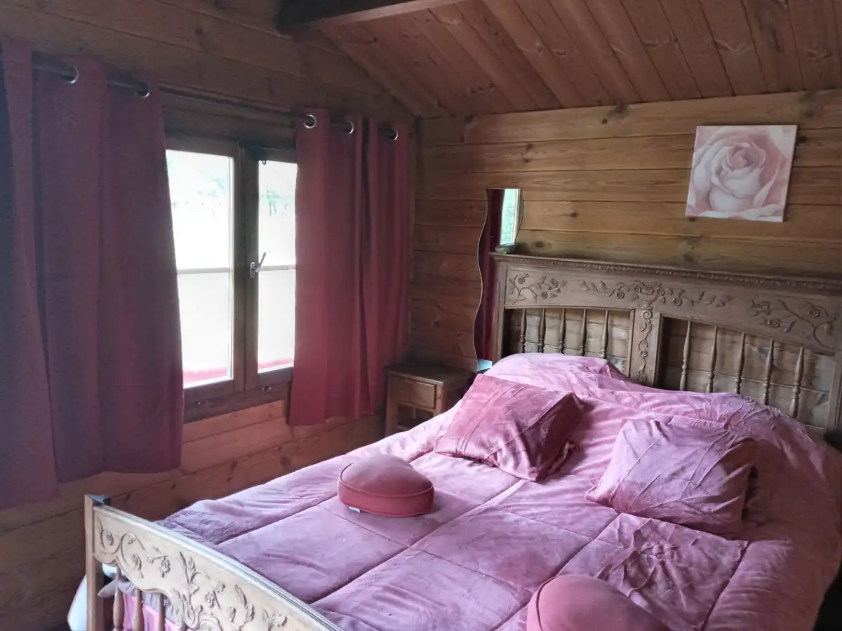 Chambre rose romantique