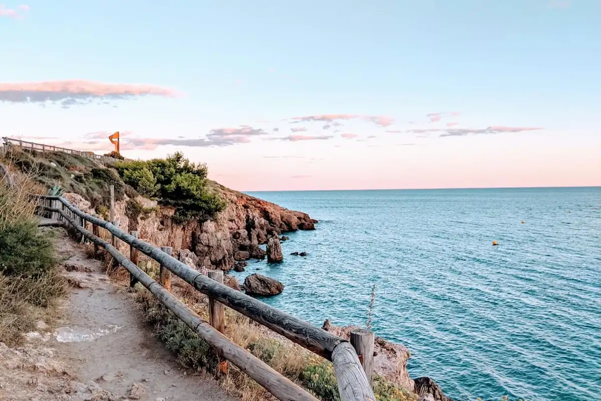 brown wooden fence on seashore during daytime