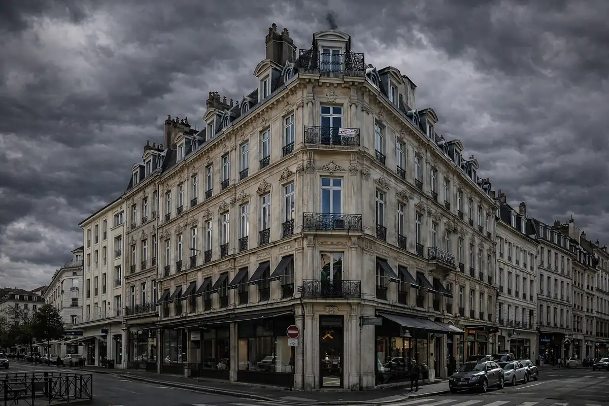Immeuble haussmannien en centre-ville de Besançon