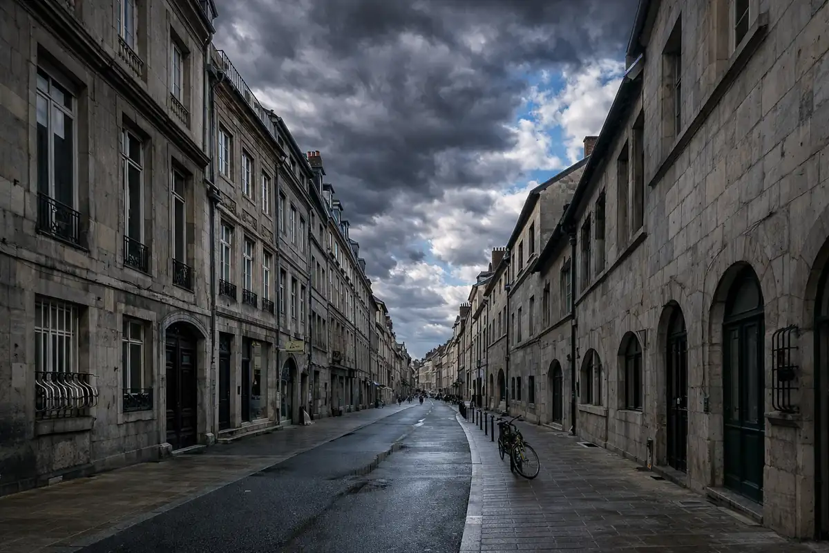 Vestige de l'ancienne voie romaine à Besançon